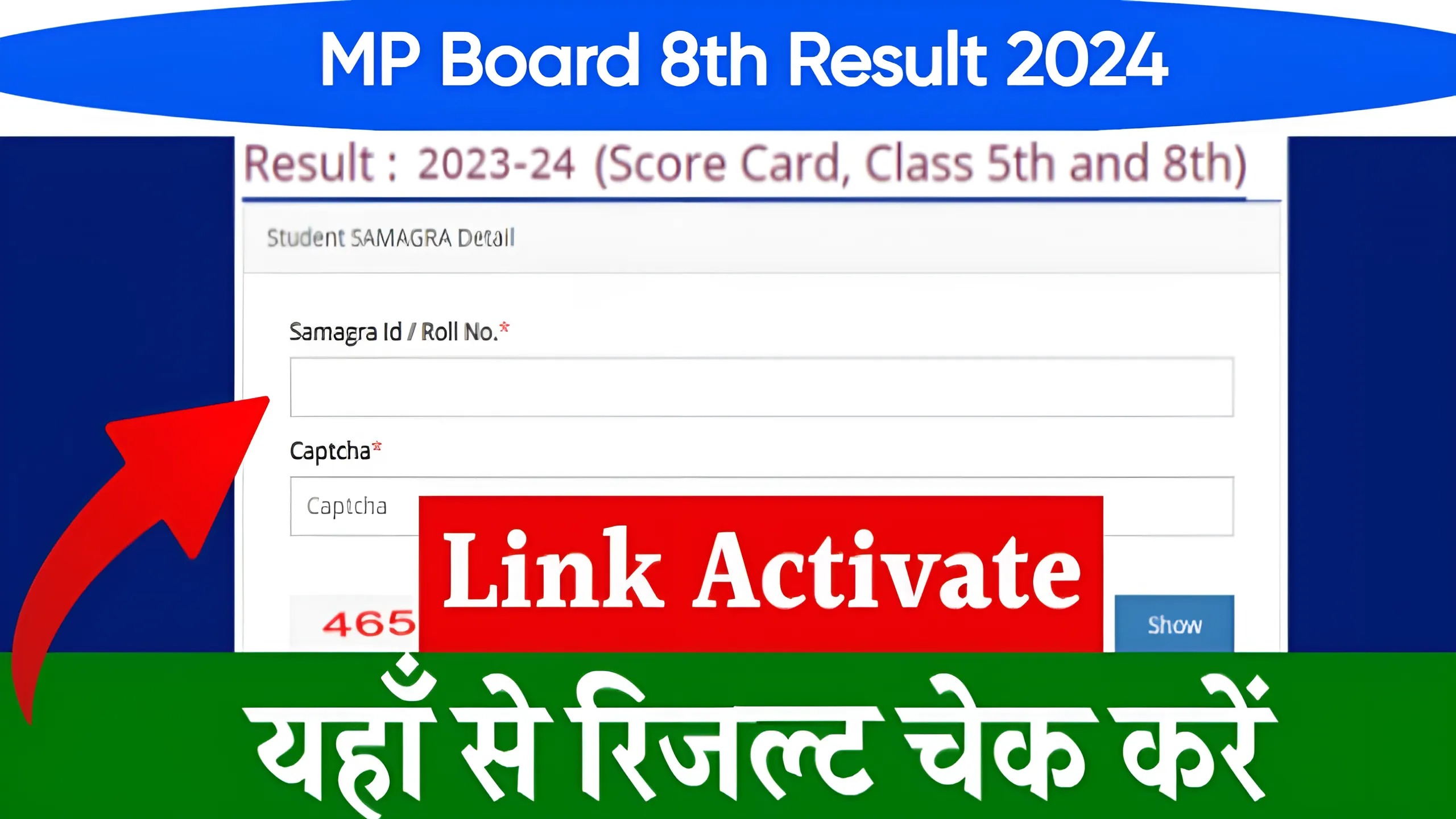 MP Board 8th Result 2024