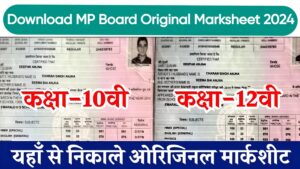 Download MP Board Original Marksheet 2024