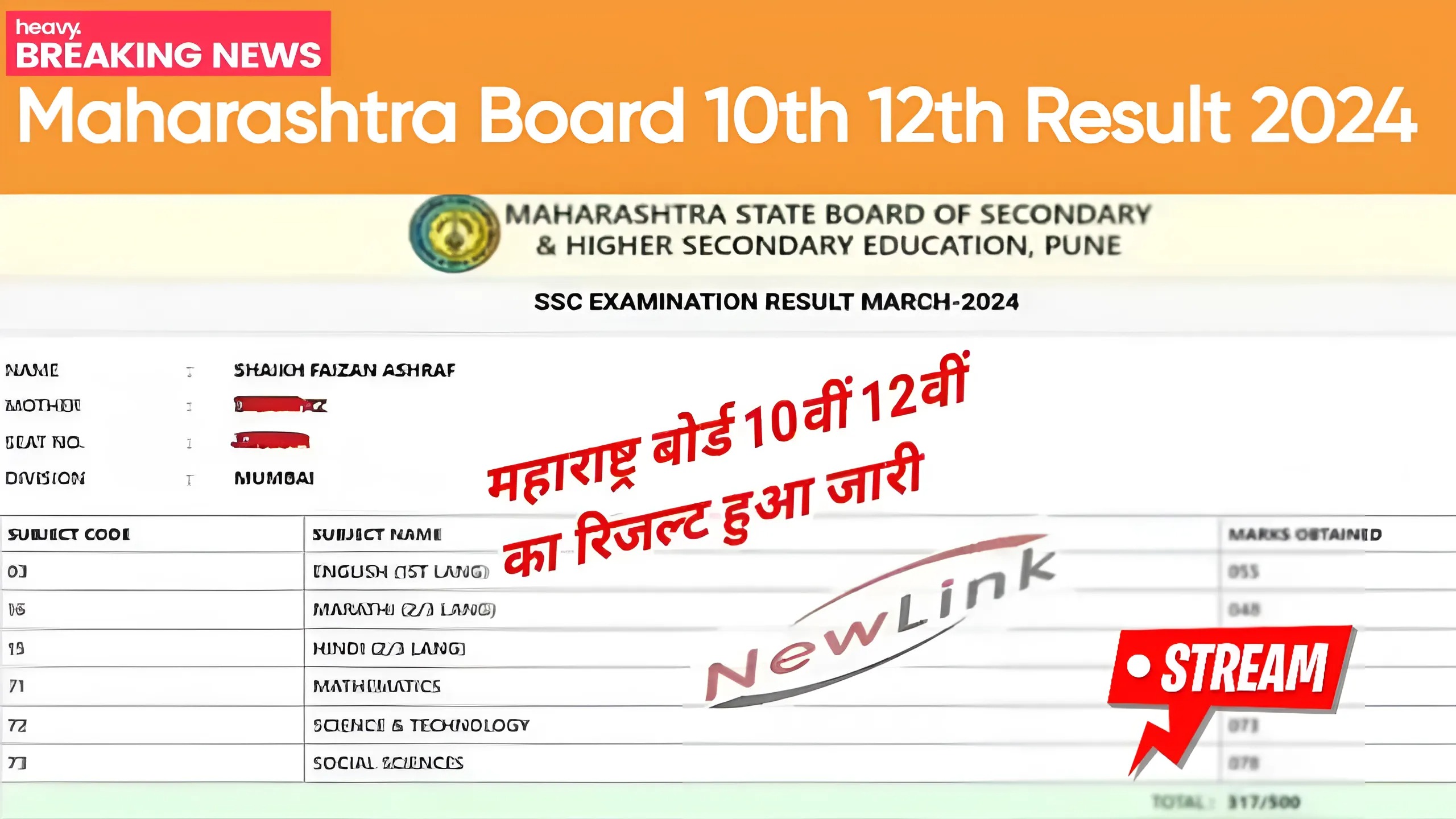 Maharashtra Board 10th 12th Result 2024